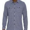 Robert Graham Long Sleeve Ortis Knit Shirt- Long Sleeve Sport Shirts